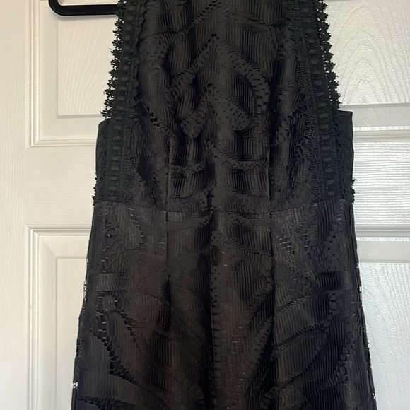 Black lace dress with fringe size small - Picture 4 of 6